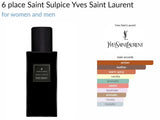 6 place Saint Sulpice Yves Saint Laurent for women and men Decant Samples - Vytrix