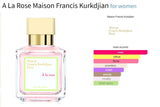 A La Rose Maison Francis Kurkdjian for women Decant Fragrance Samples - Vytrix