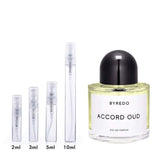 Accord Oud Byredo for women and men Decant Fragrance Samples - Vytrix