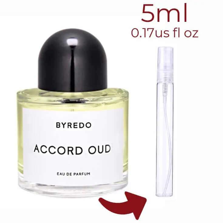 Accord Oud Byredo for women and men Decant Fragrance Samples - Vytrix