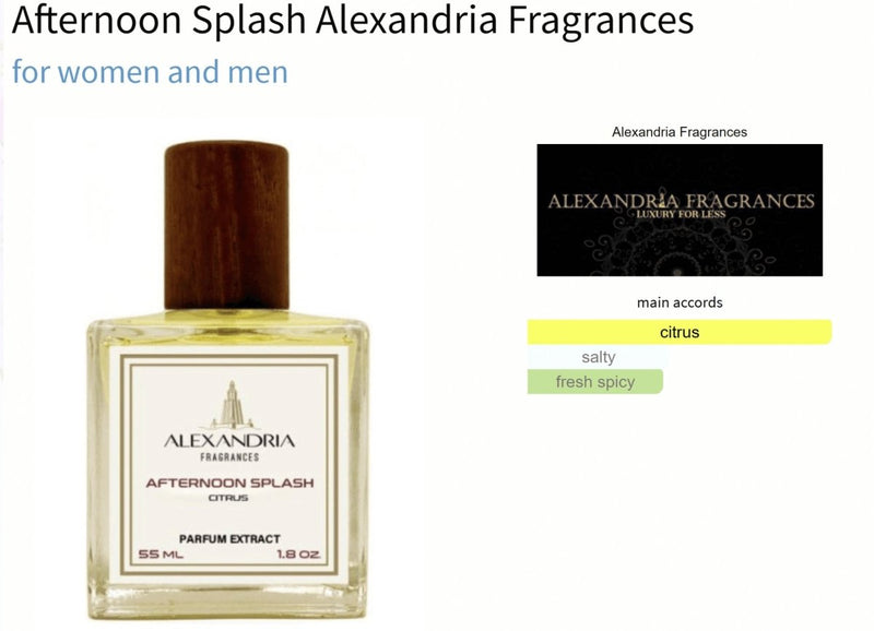 Afternoon Splash Alexandria Fragrances for women and men - Vytrix