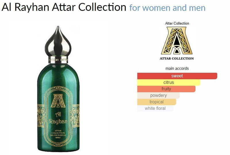 Al Rayhan Attar Collection for women and men Decant Samples - Vytrix