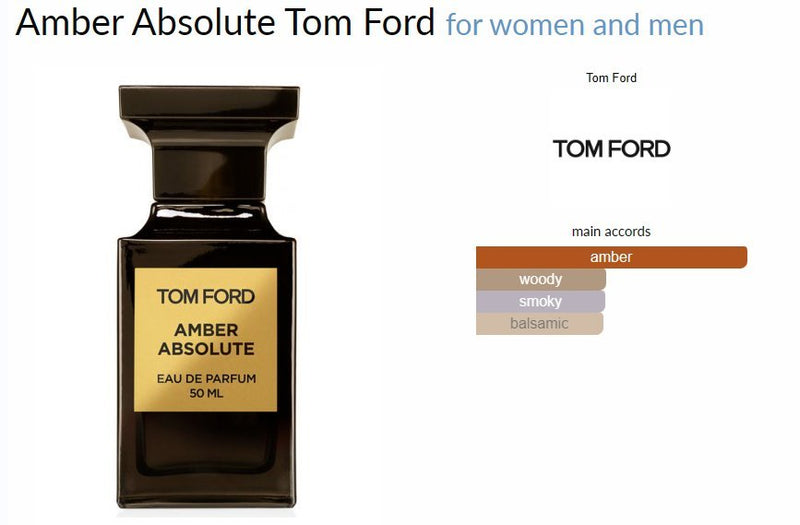 Amber Absolute Tom Ford for women and men Decant Samples - Vytrix