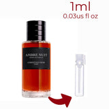 Ambre Nuit Esprit De Parfum Dior for women and men Decant Samples - Vytrix