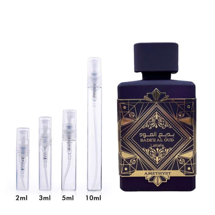 Bade'e Al Oud Amethyst Lattafa Perfumes for women and men Decant Samples - Vytrix