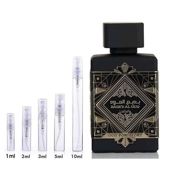 Bade'e Al Oud Oud for Glory Lattafa Perfumes for women and men Decant Fragrance Samples - Vytrix