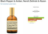 Black Pepper & Amber, Neroli Zielinski & Rozen for women and men Decant Samples - Vytrix