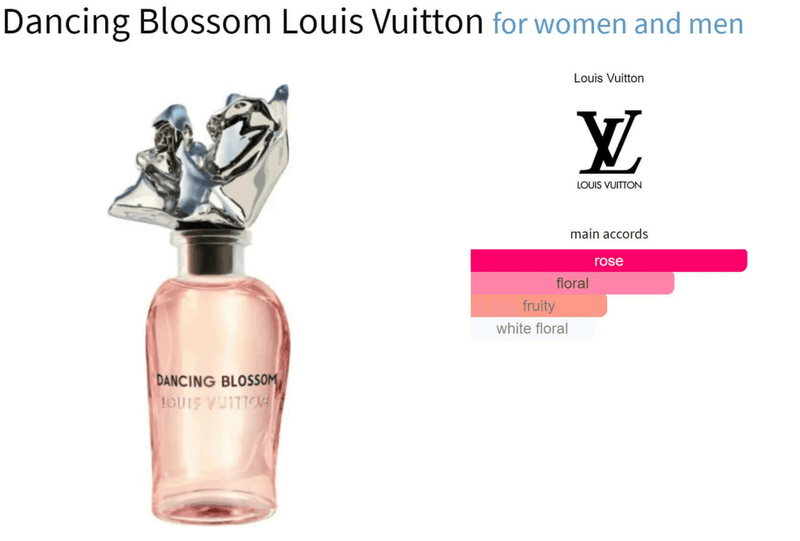 Dancing Blossom Louis Vuitton for women and men Decant Fragrance Samples - Vytrix