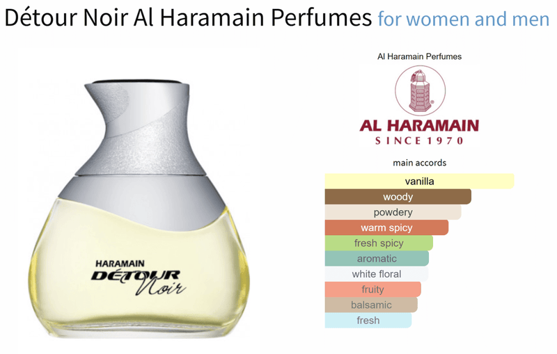 Détour Noir Al Haramain Perfumes for women and men - Vytrix