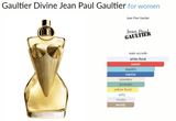 Gaultier Divine Jean Paul Gaultier for women Decant Samples - Vytrix