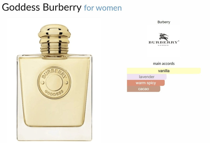 Goddess Burberry for women Decant Samples - Vytrix