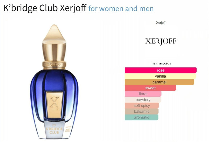 K’bridge Club Xerjoff for women and men Decant Fragrance Samples - Vytrix