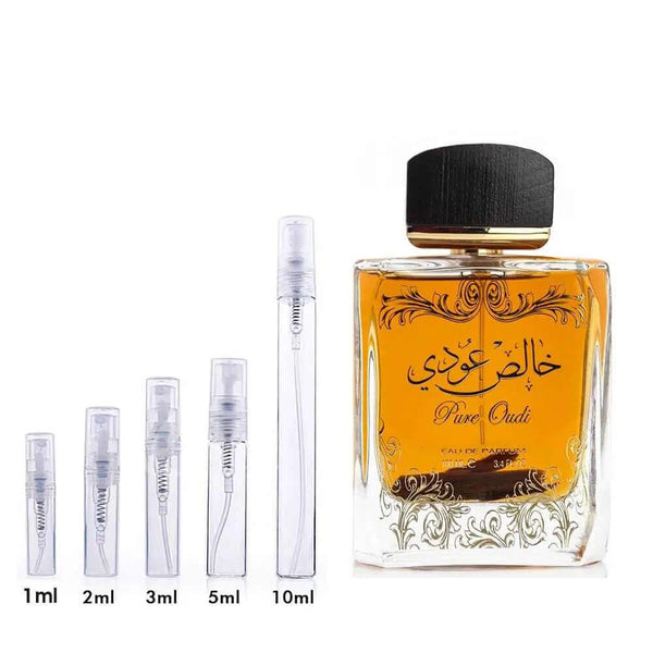 Khalis Oudi (Pure Oudi) Lattafa Perfumes for women and men Decant Fragrance Samples - Vytrix