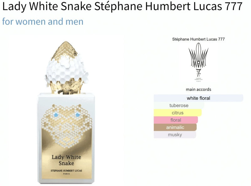 Lady White Snake Stéphane Humbert Lucas 777 for women and men Decant Samples - Vytrix