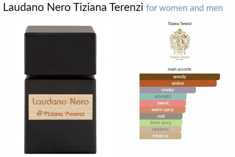 Laudano Nero Tiziana Terenzi for women and men Decant Samples - Vytrix