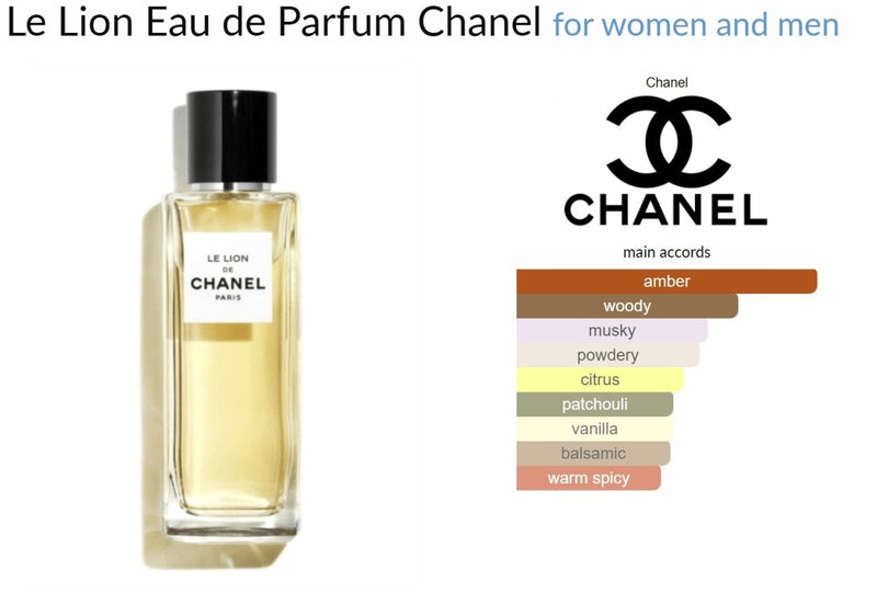 Le Lion Eau de Parfum Chanel for women and men Decant Samples - Vytrix