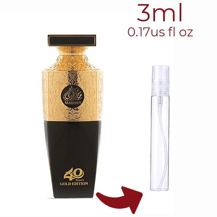 Madawi 40 years Gold Edition Arabian Oud for women and men Decant Fragrance Samples - Vytrix