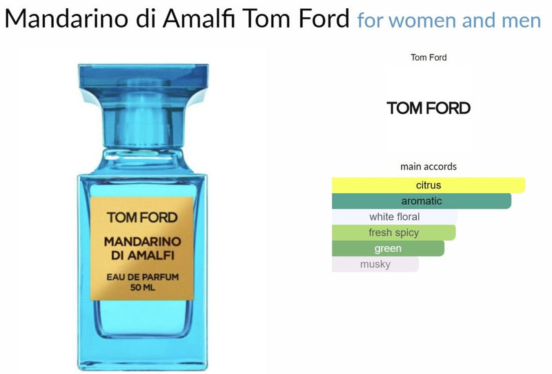 Mandarino di Amalfi Tom Ford for women and men Decant Samples - Vytrix