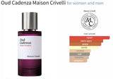 Oud Cadenza Maison Crivelli for women and men Decant Samples - Vytrix