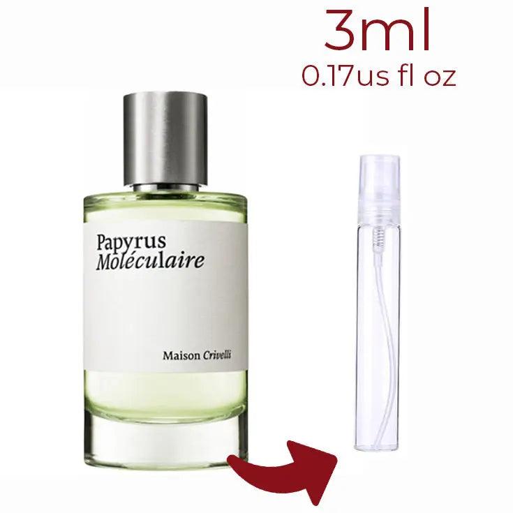 Papyrus Moleculaire Maison Crivelli for women and men Decant Fragrance Samples - Vytrix