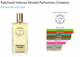 Patchouli Intense Nicolai Parfumeur Createur for women and men Decant Samples - Vytrix