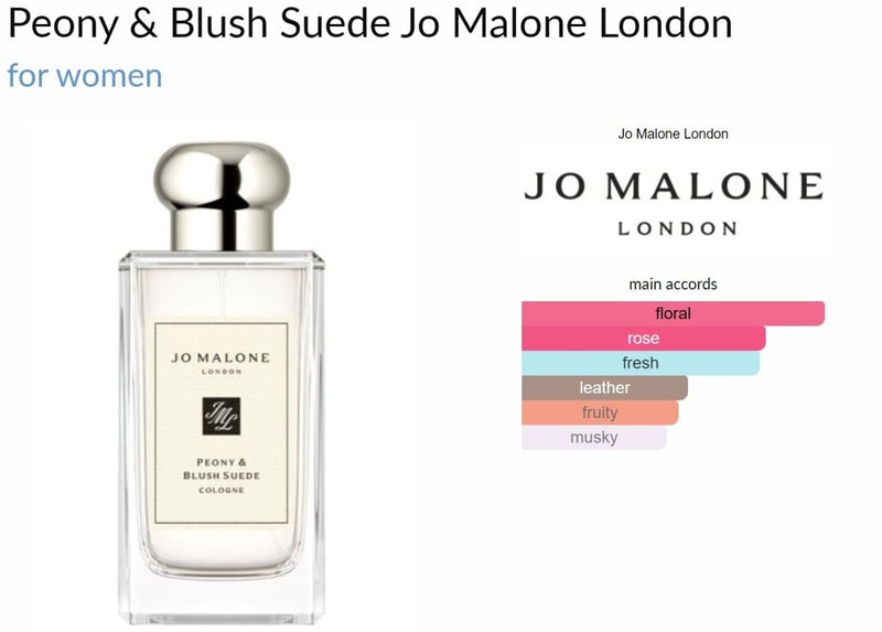 Peony & Blush Suede Jo Malone London for women - Vytrix