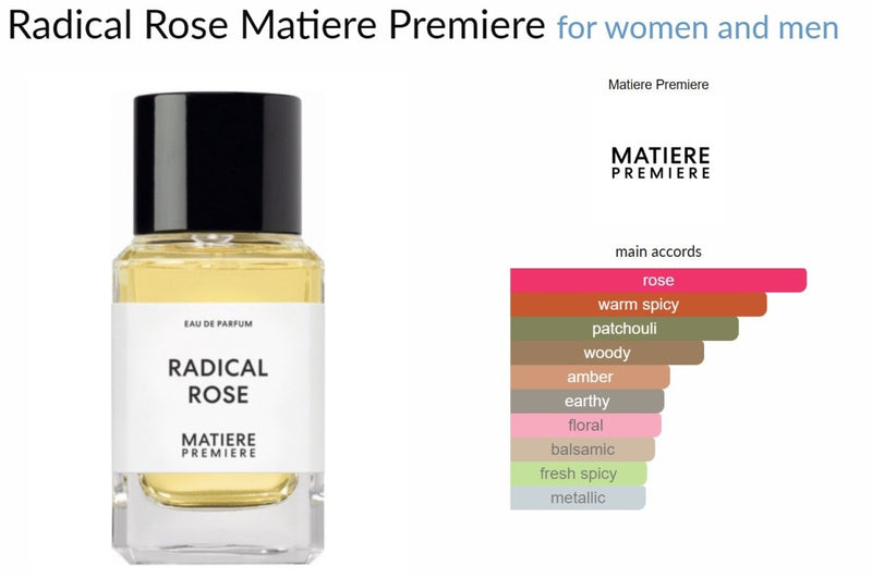 Radical Rose Matiere Premiere for women and men Decant Samples - Vytrix