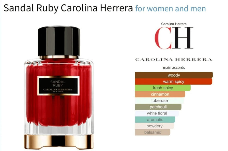 Sandal Ruby Carolina Herrera for women and men Decant Fragrance Samples - Vytrix