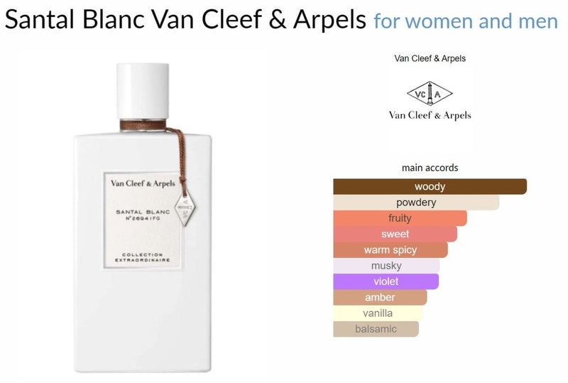 Santal Blanc Van Cleef & Arpels for women and men Decant Samples - Vytrix