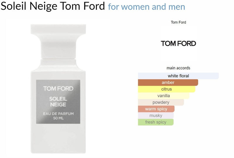 Soleil Neige Tom Ford for women and men Decant Samples - Vytrix