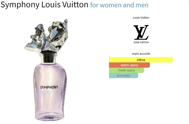 Symphony Louis Vuitton for women and men Decant Fragrance Samples - Vytrix