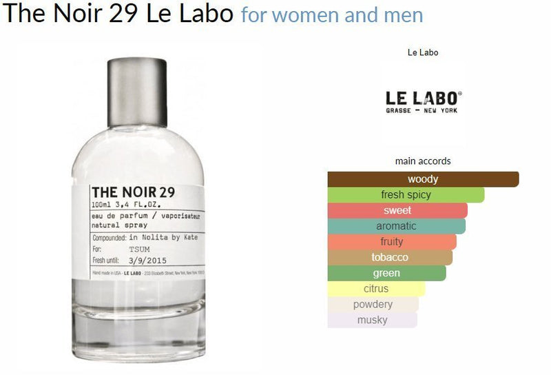 The Noir 29 Le Labo for women and men Decant Samples - Vytrix