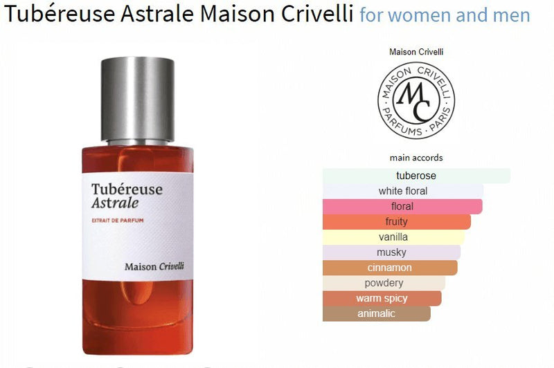 Tubéreuse Astrale Maison Crivelli for women and men Decant Samples - Vytrix