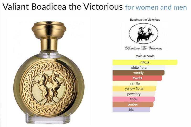 Valiant Boadicea the Victorious for women and men Decant Samples - Vytrix