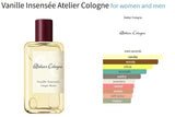 Vanille Insensée Atelier Cologne for women and men Decant Fragrance Samples - Vytrix