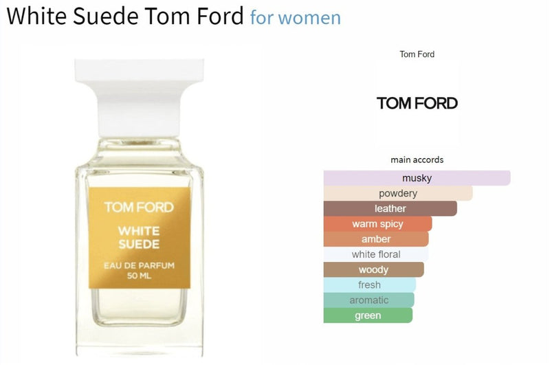 White Suede Tom Ford for women Decant Fragrance Samples - Vytrix