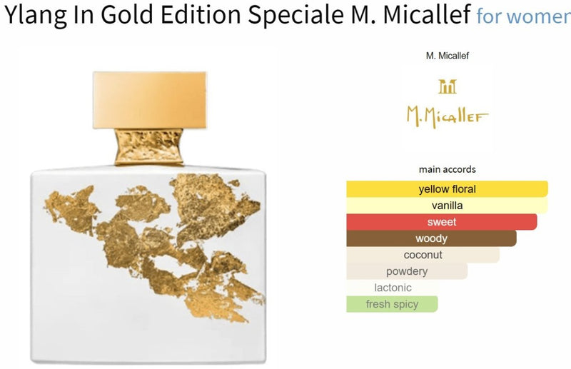 Ylang In Gold Edition Speciale M. Micallef for women - Vytrix