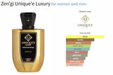 Zen’gi Unique'e Luxury for women and men Decant Samples - Vytrix